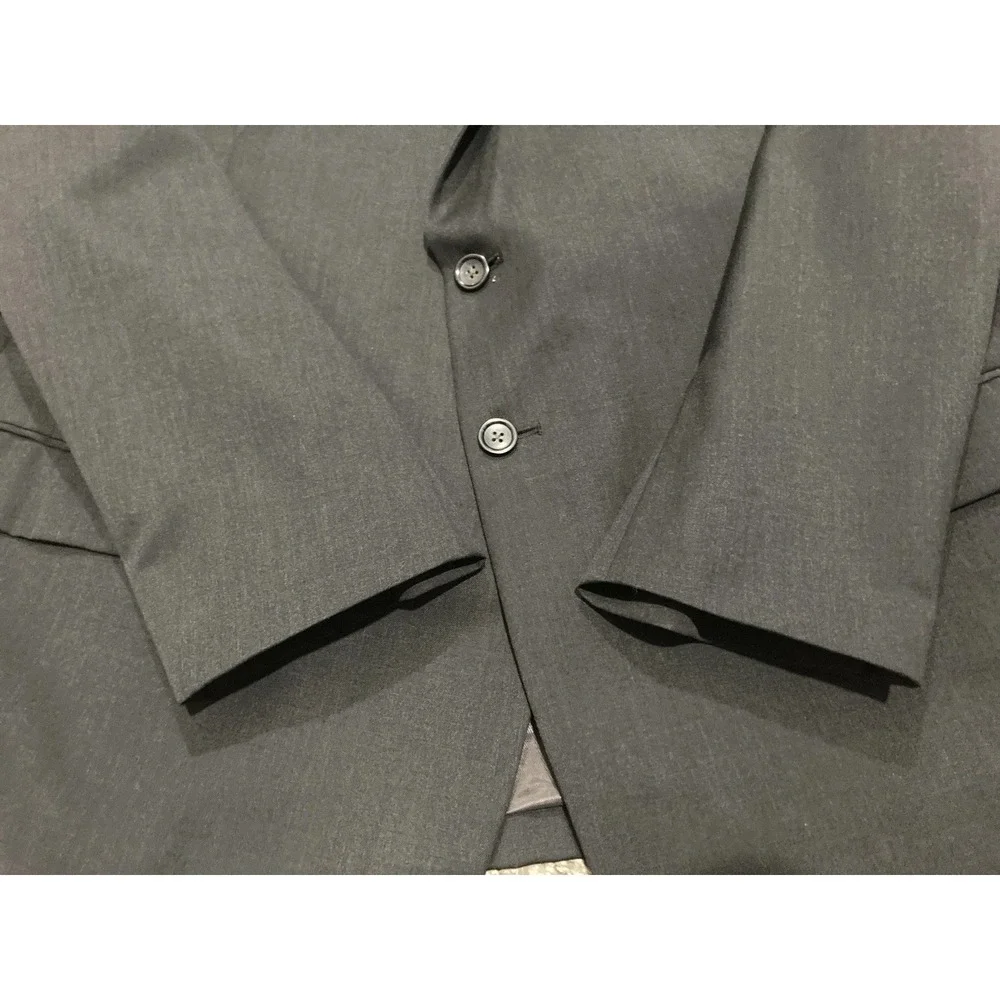 Pronto Uomo Platinum Executive Fit 50 Short Black Wool Sport Coat Blazer